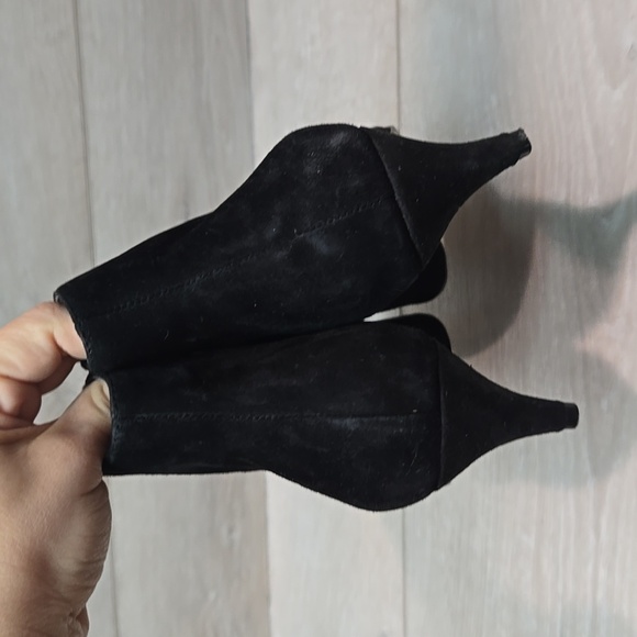 Sam Edelman Women Kinzey Black Suede Ankle Boots Shoes Sz 8.5M - Picture 7 of 14